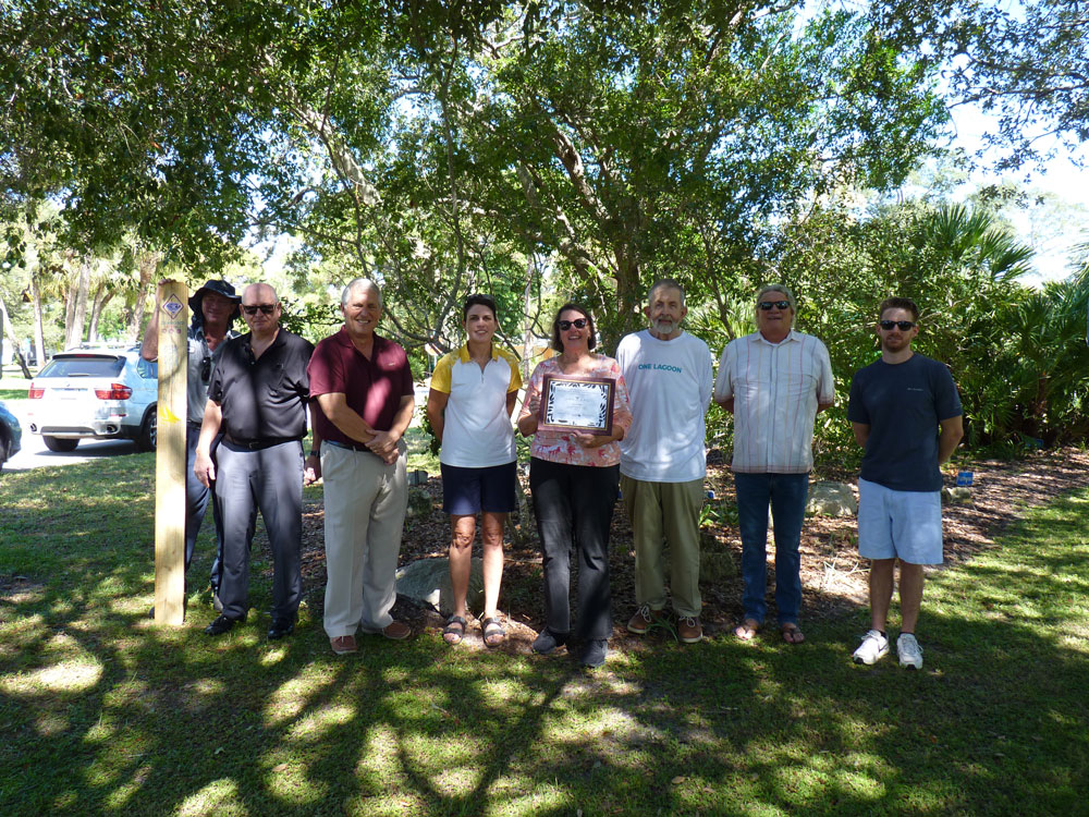 Group photo of BEEB members and Gems awardee representative with certificate