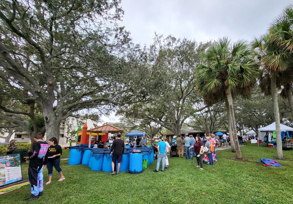 Exhibitors at Indian River Lagoon Day, Front Street Park.