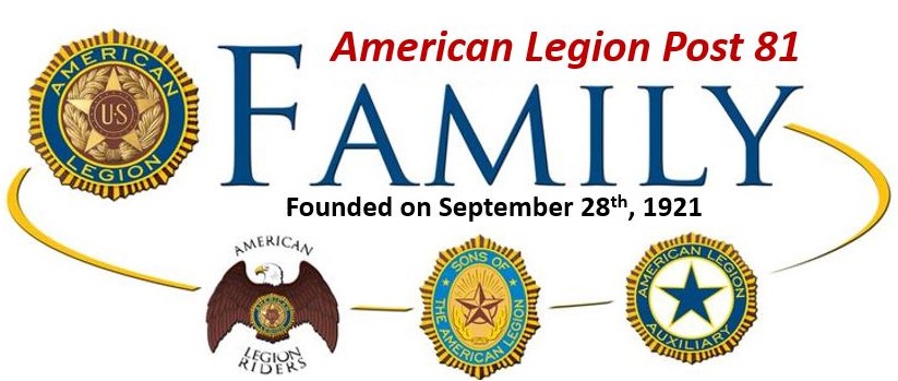 American Legion Post 81 Family logo