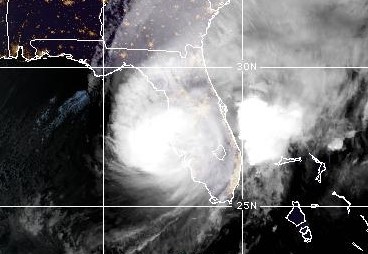 NOAA satellite image of Hurricane Milton Oct 9 2024