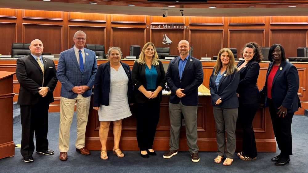 City Council Members, City Attorney and City Manager in the Council Chamber